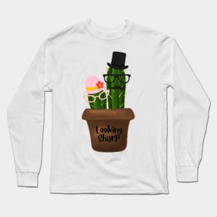 Funny Dressed Up Cactus Long Sleeve T-Shirt